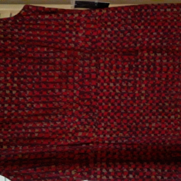 NWT Lord & Taylor Red Houndstooth Patterned Knit Dress Size 10 - Picture 4 of 7